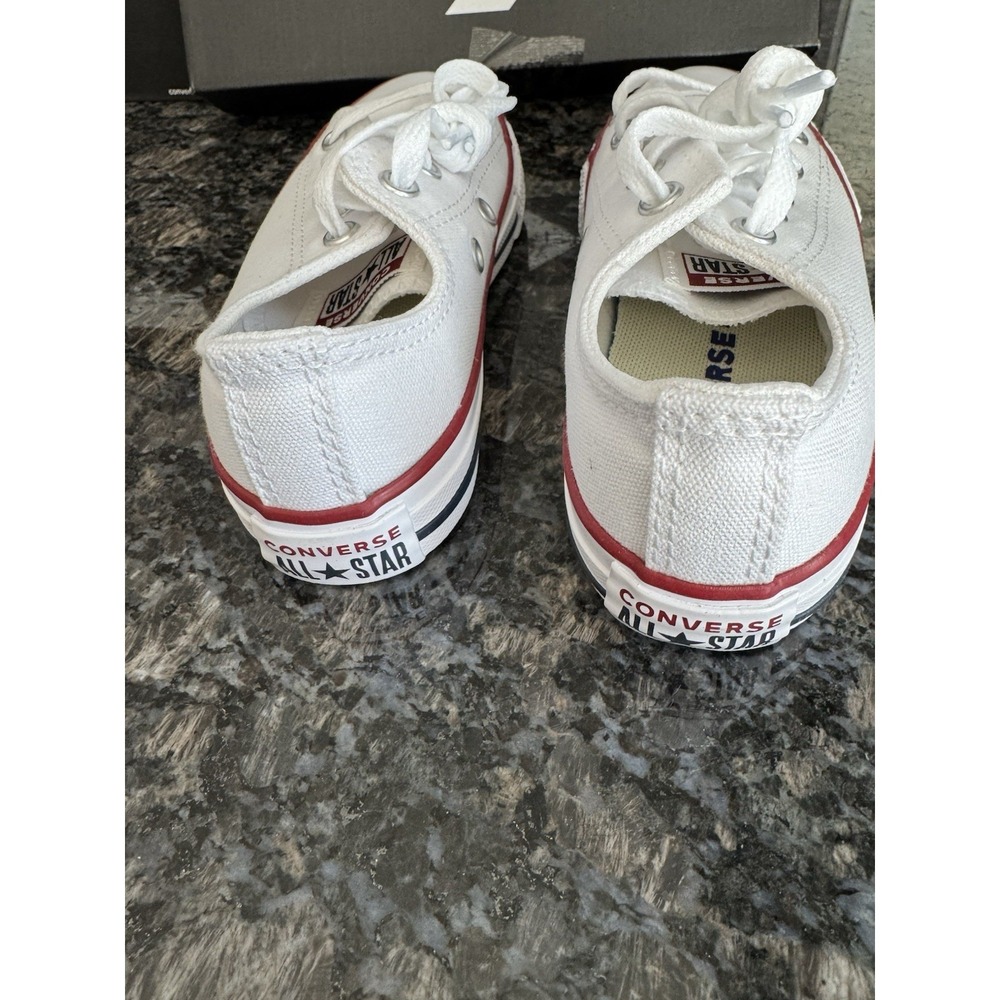 Converse Chuck Taylor All Star Sneaker Size 12k Kids Shoes White low top lace - Picture 3 of 5